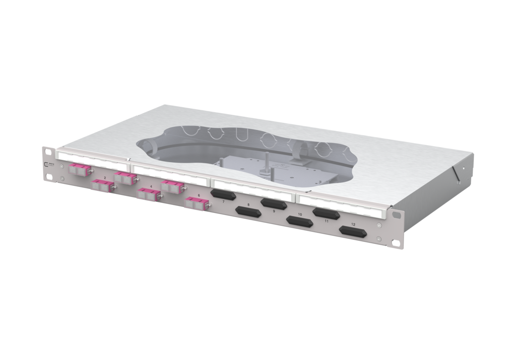 OpDAT fix<sup>2</sup> patch panel splice<br />6xSC-D OM4