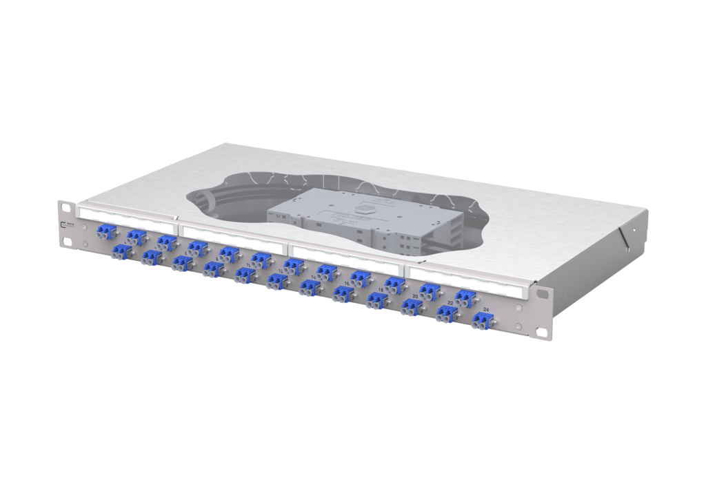 OpDAT fix<sup>2</sup> patch panel splice<br />24xLC-D OS2