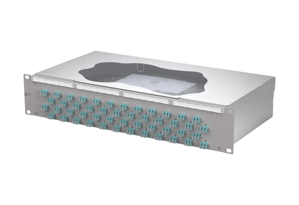 OpDAT fix<sup>2</sup> patch panel splice<br />48xLC-D OM3