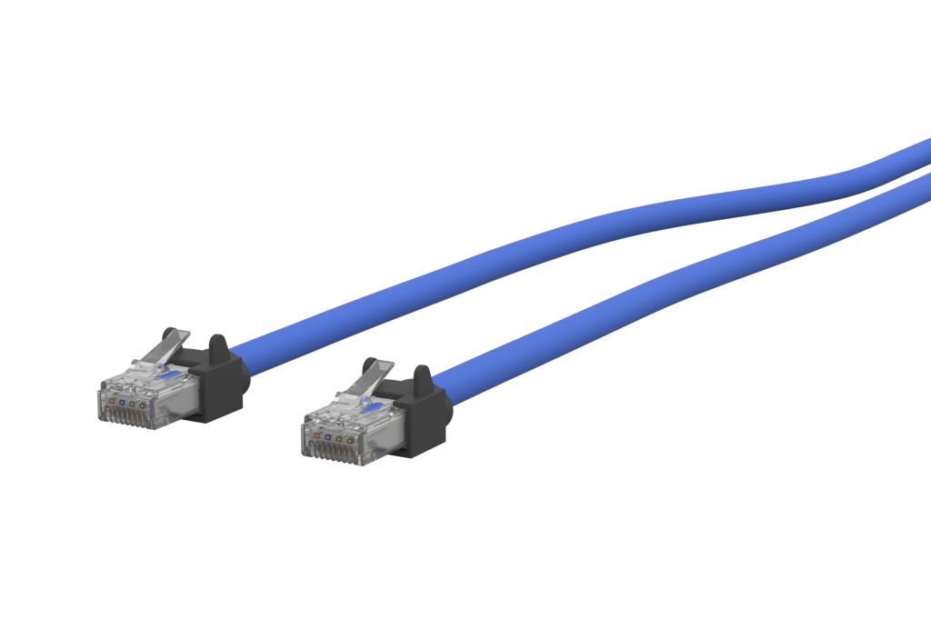 Patchkabel 6kV 3,0 m blau-schwarz