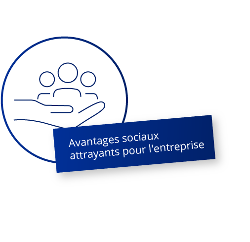 Avantages sociaux attrayants pour l'entreprise