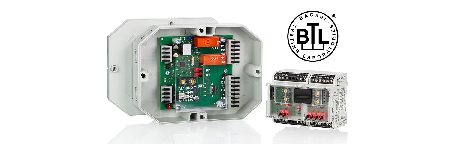  METZ CONNECT BACnet I/O modules Now BTL certified 