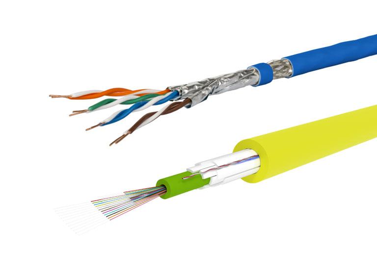 Kabel und Leitungen in Kupfer und LWL