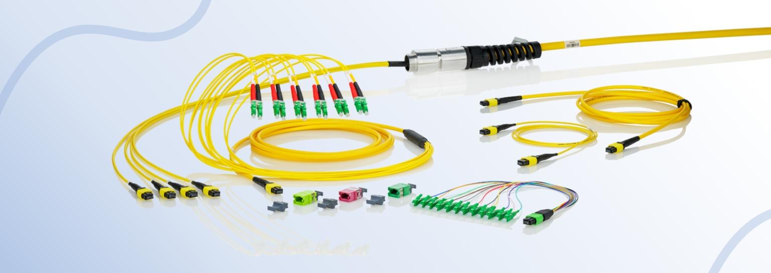 Mehrfaserstecker für hohe Übertragungsraten bei geringem Platzbedarf  - MPO-MTP®